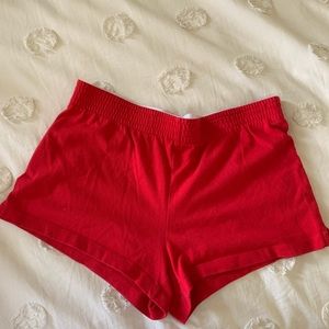 Red shorts